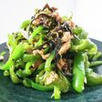 大量消費!ピーマンとツナの塩昆布炒め