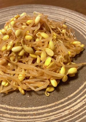 【簡単】ピリ辛! 豆付もやしのナムル-レシピのメイン写真