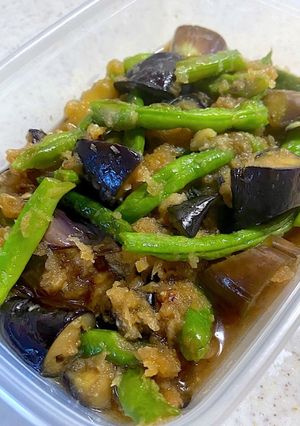 【作り置き】茄子といんげん豆のおろし和え-レシピのメイン写真
