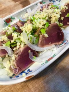 フライパンでカツオのたたき-レシピのメイン写真