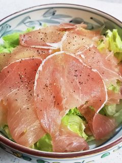 簡単ドレッシングの生ハムサラダシーザー風-レシピのメイン写真