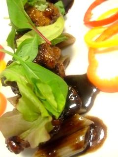 地鶏のバルサミコソース そばパスタ添え-レシピのメイン写真