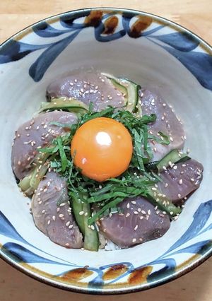 カツオの漬け丼-レシピのメイン写真