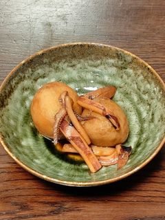 減塩 冷凍里芋とイカの煮物 簡単-レシピのメイン写真