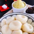 お月見に♡さつまいも餡のお豆腐お月見団子