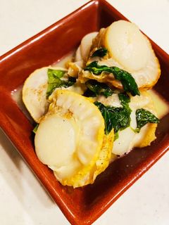 ホタテとバジルのバター炒め-レシピのメイン写真