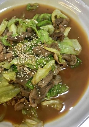 豚肉とキャベツの生姜炒め-レシピのメイン写真