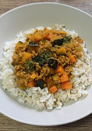 【低カロリー】秋のかぼちゃドライカレー-レシピのメイン写真