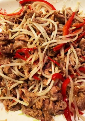 豚肉ともやしのレンジ蒸し-レシピのメイン写真