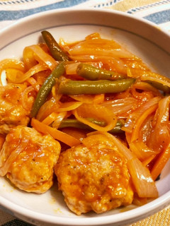 洋風鶏つくねの野菜ジュース煮込み-レシピのメイン写真