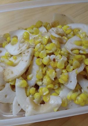 蓮根とコーンのマヨ醤油-レシピのメイン写真