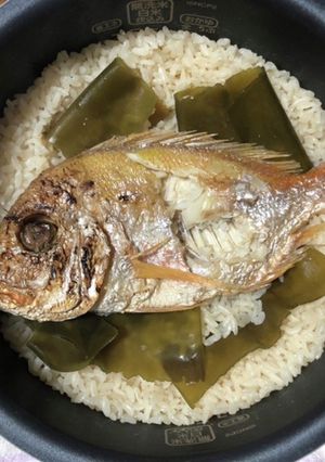 お食い初め後　鯛めし-レシピのメイン写真