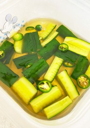 きゅうりの浅漬け〜ハラペーニョ漬け-レシピのメイン写真