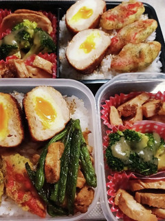 高校生息子&旦那弁当(9/21)-レシピのメイン写真
