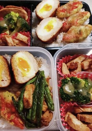 高校生息子&旦那弁当(9/21)-レシピのメイン写真
