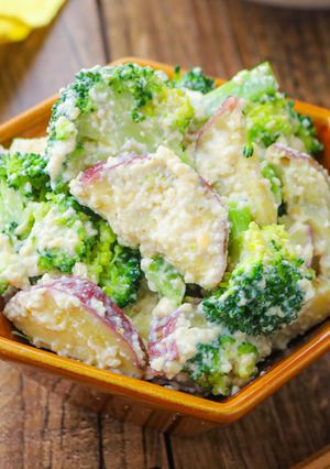 ブロッコリーとさつまいもの豆腐マヨサラダ-レシピのメイン写真
