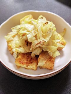 ★お弁当★厚揚げキャベツ和風カレー炒め-レシピのメイン写真