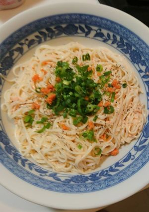 簡単！美味しい♪鮭フレークマヨ和え素麺♪-レシピのメイン写真