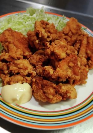 自家製衣で鶏の唐揚げ❨(@≧↺≦@)❩ノ-レシピのメイン写真
