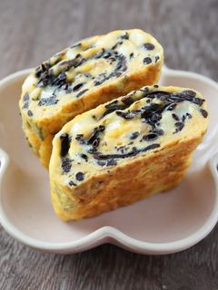 ひじきとチーズの玉子焼き-レシピのメイン写真