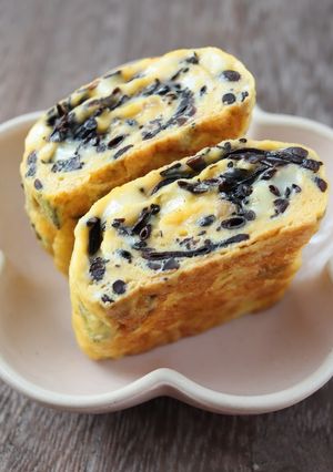 ひじきとチーズの玉子焼き-レシピのメイン写真