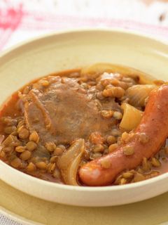 豚肩ロースとレンズ豆の煮込み-レシピのメイン写真
