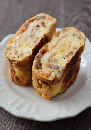 きんぴらチーズの玉子焼き-レシピのメイン写真