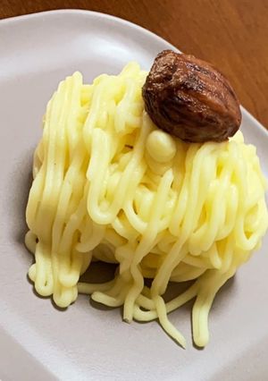 簡単！芋ンブラン　はじめての誕生日に♪-レシピのメイン写真