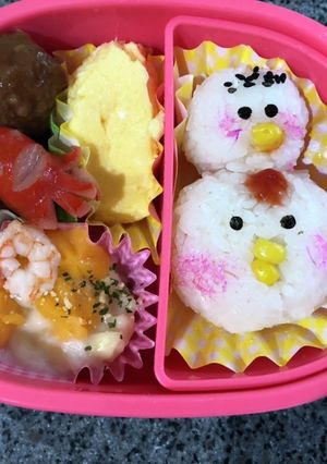 キャラ弁　ピヨピヨ親子-レシピのメイン写真