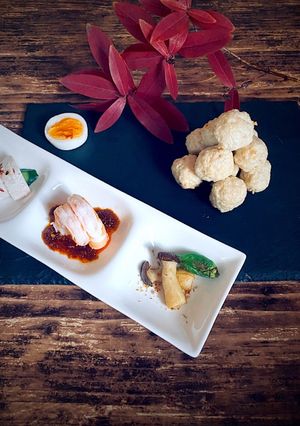 鶏団子と彩り前菜のお月見セット-レシピのメイン写真