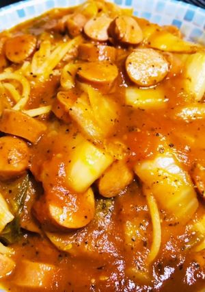 簡単トマトパスタ-レシピのメイン写真