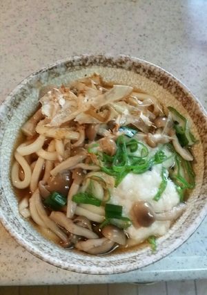 しめじと長芋のとろとろ煮込みうどん-レシピのメイン写真