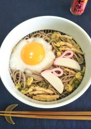 お月見に☆ぶっかけとろろ月見そば-レシピのメイン写真
