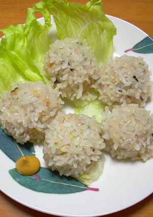 肉だんごのもち米蒸し-レシピのメイン写真