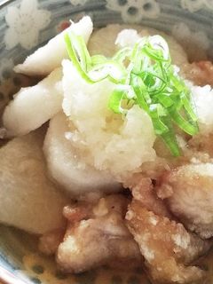 里芋と鶏肉の揚げ出し-レシピのメイン写真
