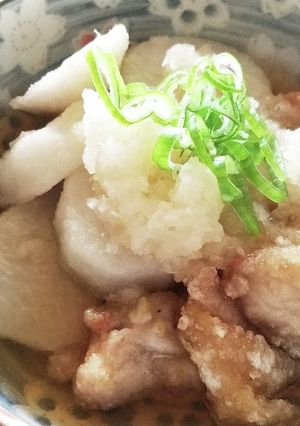 里芋と鶏肉の揚げ出し-レシピのメイン写真