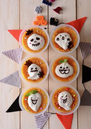 ハロウィンデコプリン-レシピのメイン写真