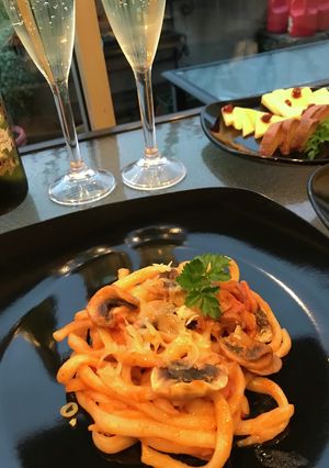 ナポリタン　うどんで意外な美味しさ-レシピのメイン写真