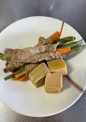 味付け簡単、三色野菜のくるくる肉巻き-レシピのメイン写真