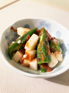 山芋とオクラの梅和え-レシピのメイン写真