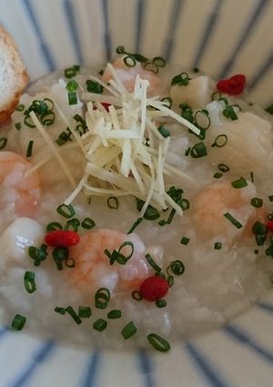 美味しい香りの海鮮粥-レシピのメイン写真
