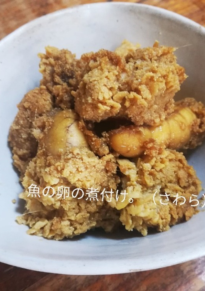 魚の卵の煮付け！(シイラ)-レシピのメイン写真