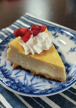 ♡罪悪感なし！？ベイクドチーズケーキ♡-レシピのメイン写真