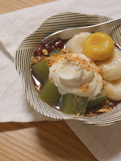 お豆腐で!クリームあんみつ-レシピのメイン写真