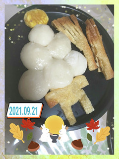 ★★簡単お月見★【十五夜】団子★食事★-レシピのメイン写真