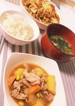 肉じゃがとベビーハムのオイマヨ♡-レシピのメイン写真