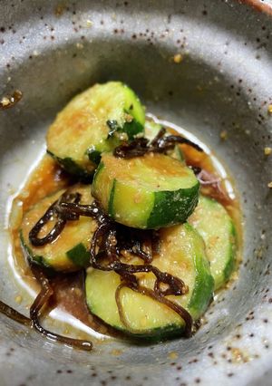 きゅうりと塩昆布の胡麻油炒め-レシピのメイン写真