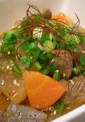 韓国風♡牛すじピリ辛煮込み-レシピのメイン写真