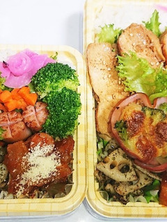 【夫婦弁当127】鳥胸照焼とナポリ炒め-レシピのメイン写真