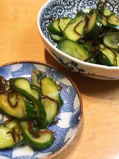 胡瓜と塩昆布の即席漬け-レシピのメイン写真